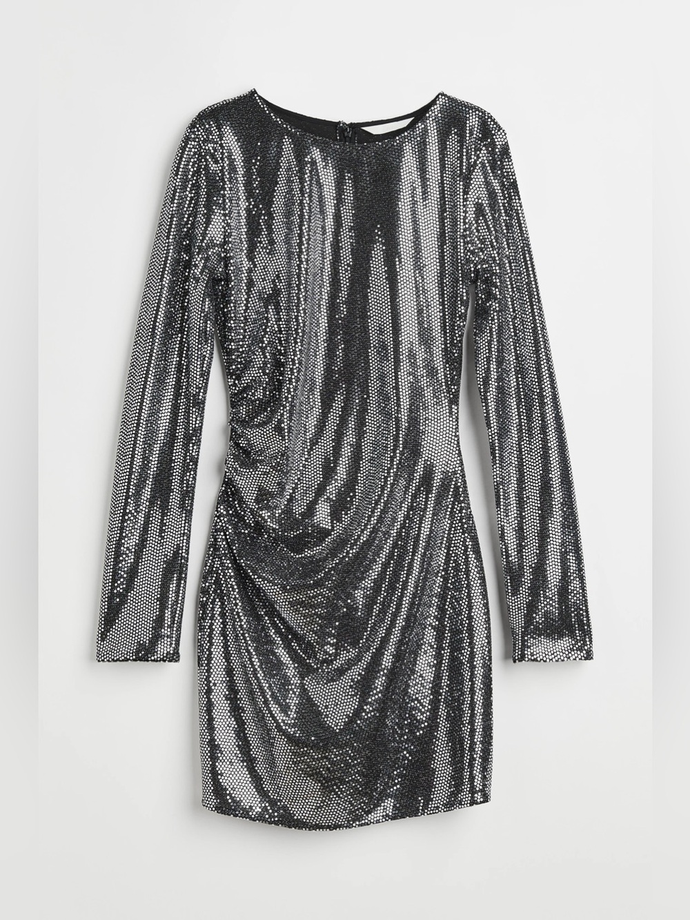 H&M Silver Sequined Bodycon Dress